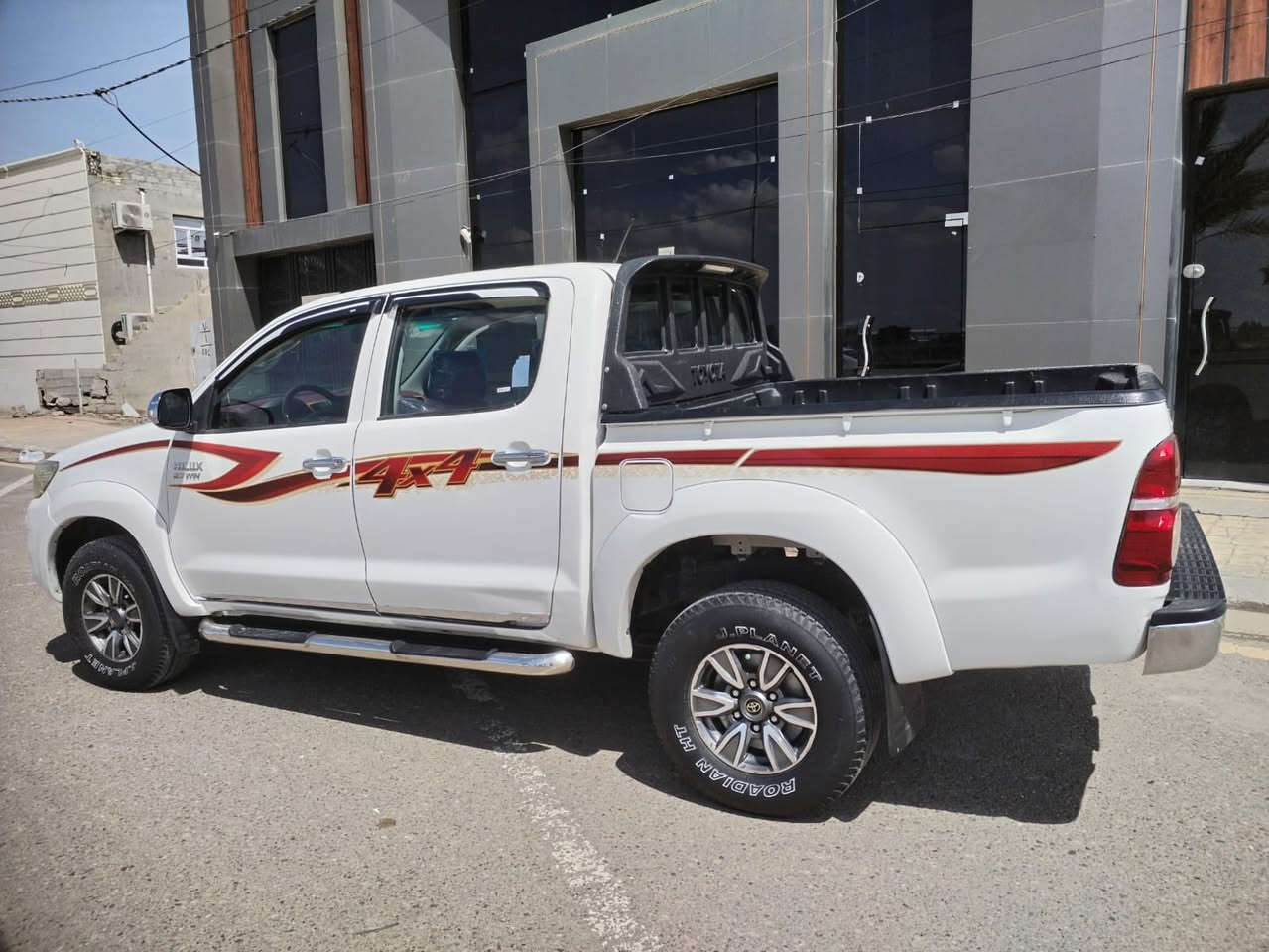 تيوتا فور ويل 2014 مكفوله كفاله عامه عده بارد حك شبر بلباب والباقي كفاله
كير اوتو ماتيك 
رقم بابل تحويل ثاني يوم
كويتي اصل 
فول 
مكفوله من رصع وخدوش 
سعر210 وبيها مجال 
مكان فلوجه كورنيش 
***********
***********
