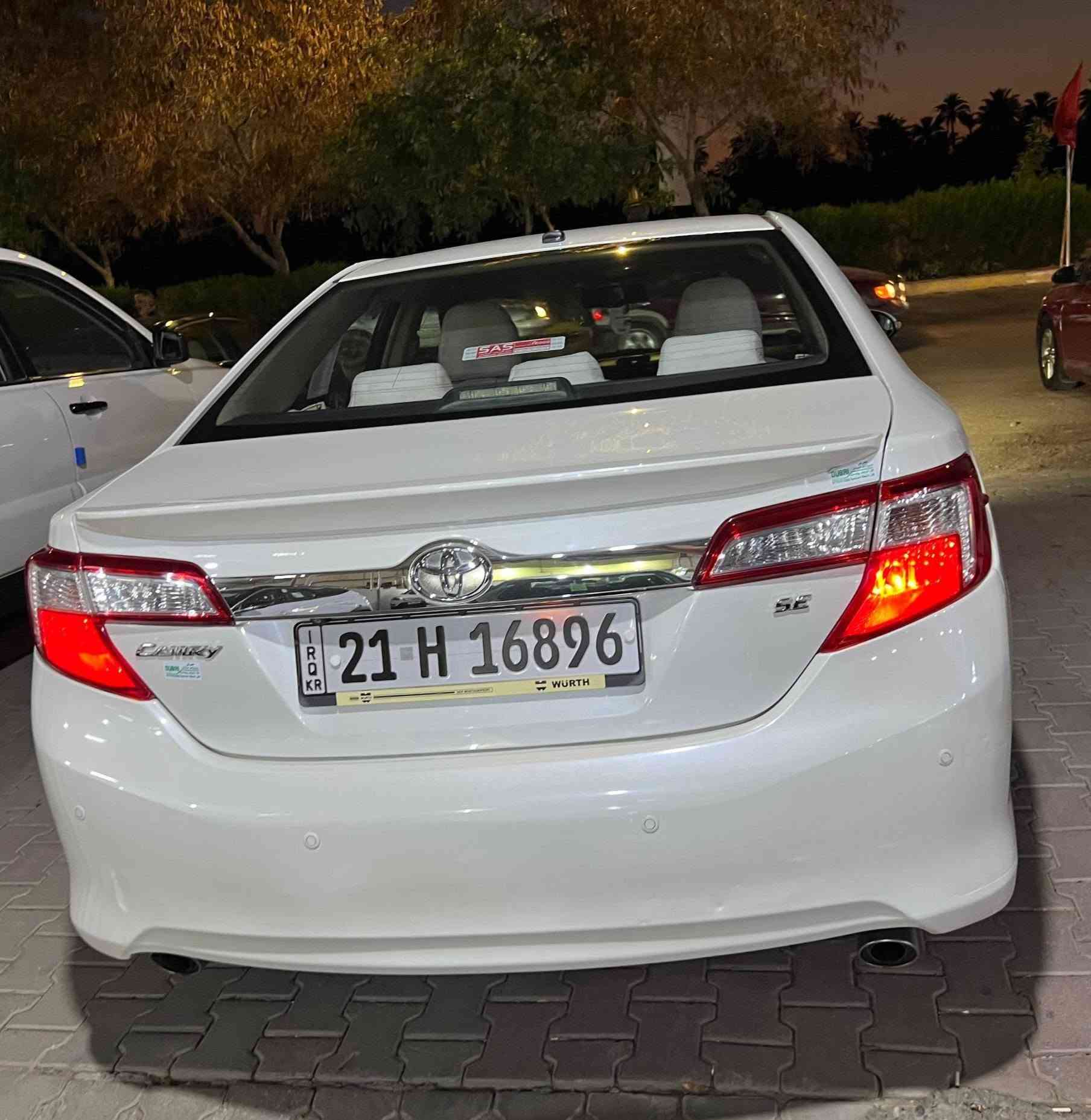 TOYOTA CAMRY SE 2013
السلام عليكم
للـبيع
تويوتا كامري خليجي 2013
رقم سليمانية بأسمي
ماشية 167 الف كيلو
فول مواصفات عدا الفتحة
كنشات جلد
شاشة
كشن كهرباء
بصمة
حساسات
تحكم ستيرن
----------
بيها صبغ قليل بنهاية هلال الجامرلغ الخلفي جهة الصدر وشوية بارد يم البك لايت عداهن السيارة مكفولة من كير ومحرك

السيارة كلش جديدة ونضيفة من الداخل والخارج 

مكان السيارة ديالى بعقوبة

السعر 160 وبي مجال

***********
