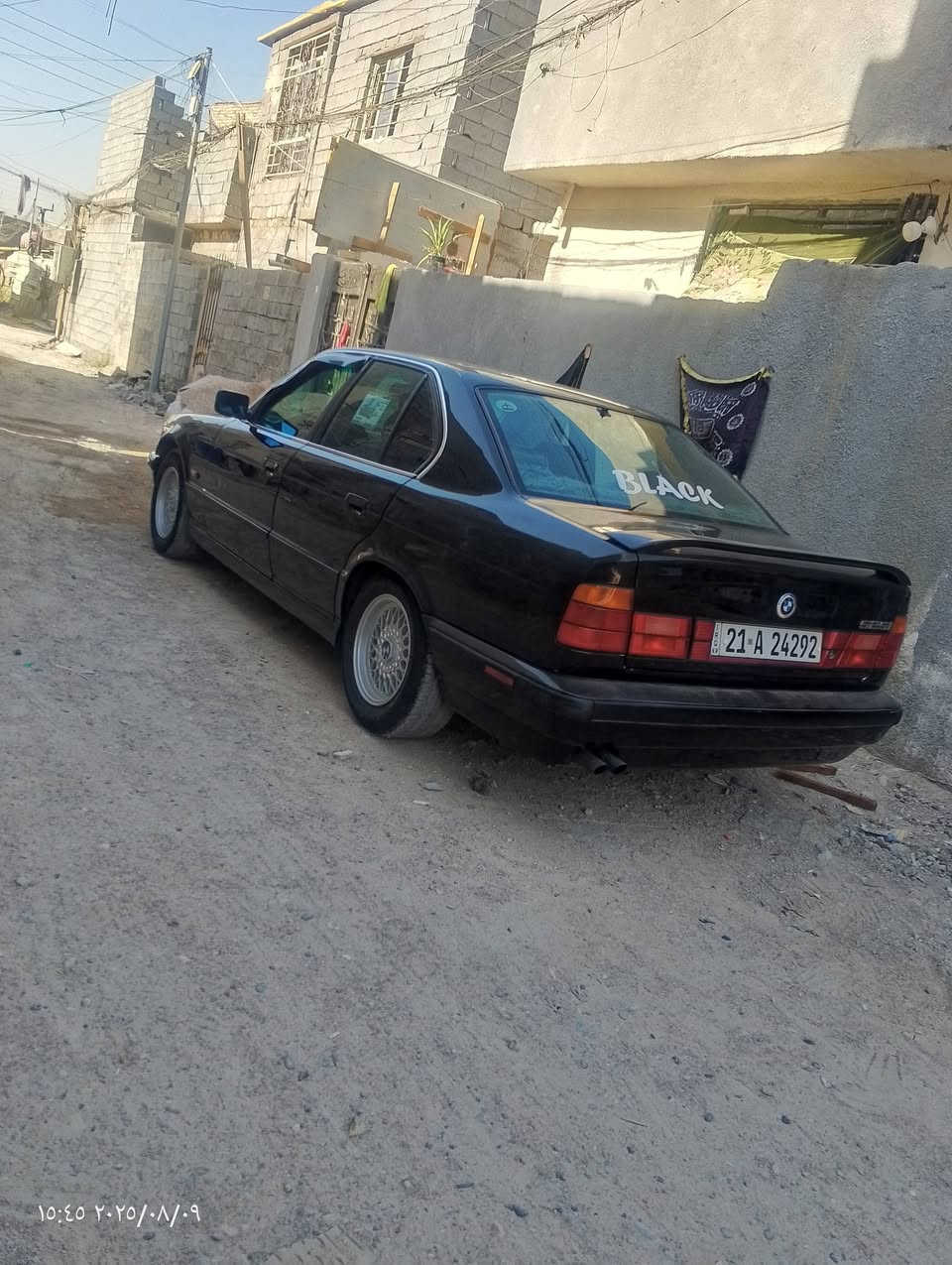 سلام عليكم 
BMW525
موديل 1994 وارد ياباني محرك مسكر تك فانوس فول عدا فتحة بدون ضربة رقمهة سليمانية تحويل أو وكالة 
$70 وبيهة مجال  
مكانهة بغداد شهداء البياع
للاستفسار ***********
