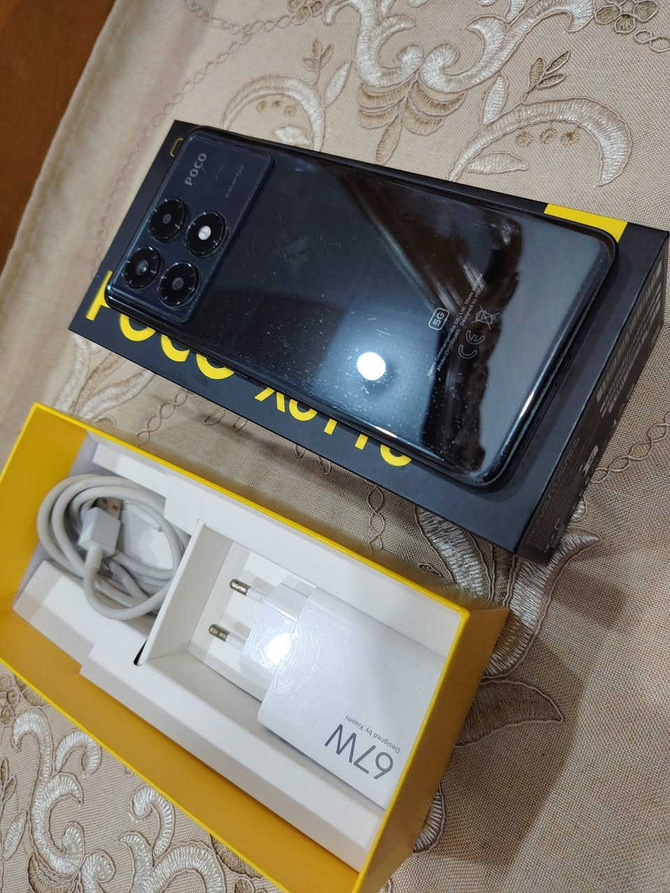 بوكو X6 برو 5G الذاكره 512 رام 16 بوبجي 90 فريم كامل ملحقات نضافه 100% السعر 270 عنوان سماوه مركز ***********
