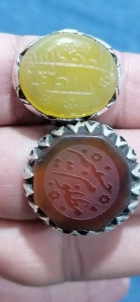 محابس • فضة • حجر اصلي