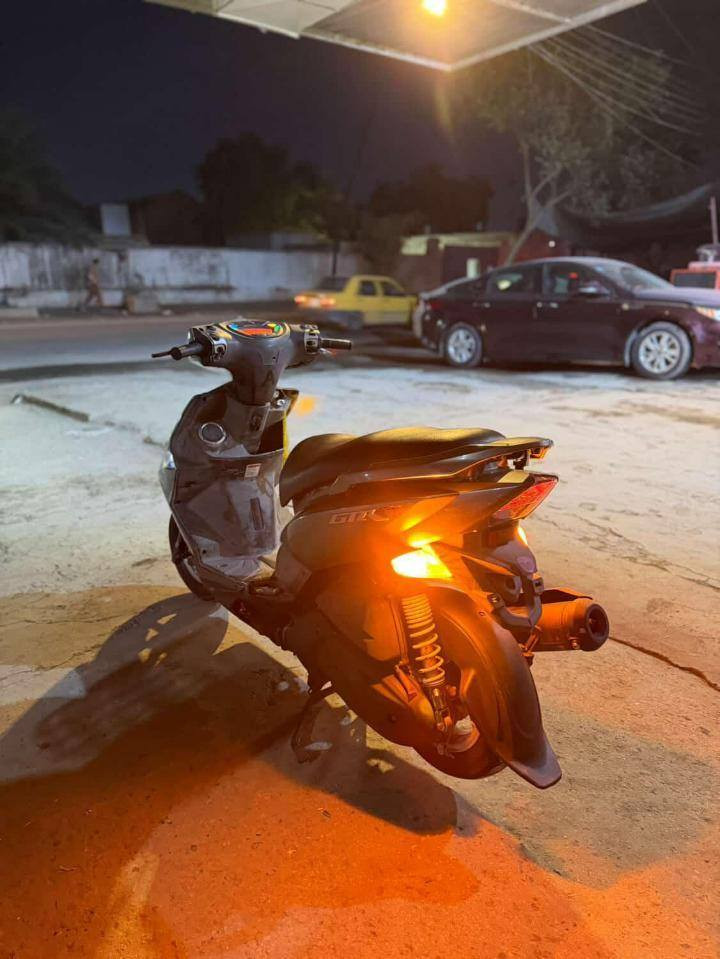 سلام عليكم GTR كفاله عامه من كلشي مكفول يعني مايحتاج احجي بيها دراجه قليل بحقها جديده للبيع سعرها 1250 مكاني بغداد جديده *********** شراي يتصل
