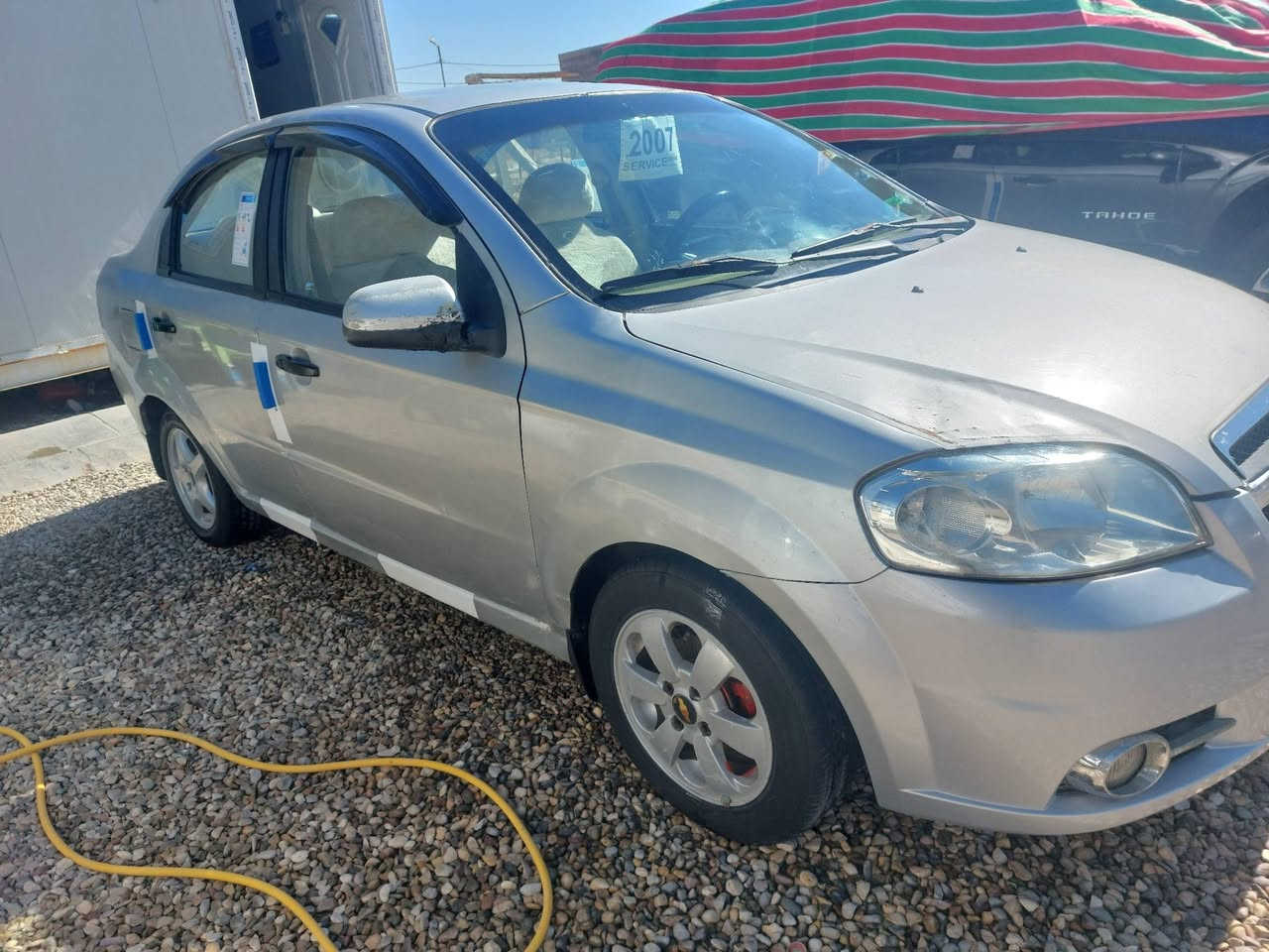 للبيع أفيو موديل ٢٠٠٧ السيارة جاهزة من كل شي أوتماتيك تحويل مباشر جاملغ أمامي بيها وخياسات مسويهن رقم نكليزي  بغداد علية السعر ٤٨ ورقه الاتصال *********** مكان الديوانية
