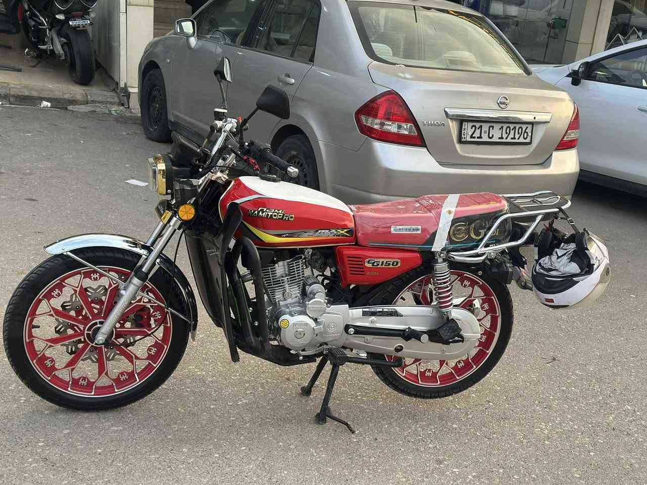 ماتۆڕی نامی تۆ پڕۆ 2025:-

- مەکینە 150 cc
- بەسمە 
- شەغال
- جوانکاری بۆکراوە

تەنها 4600 کیلۆمەتر ڕۆشتووە و خۆم بەسفری کڕیومە.

شوێن :- سلێمانی 

ژمارە تەلەفۆن:- 
0770 817 46 46 - 0750 116 96 03 السليمانية, العراق
