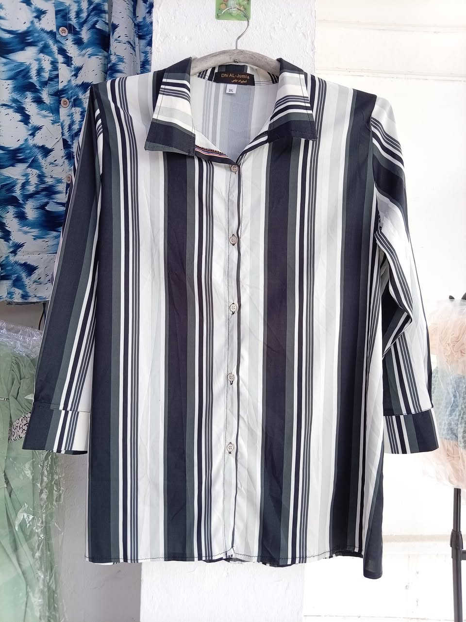 اللهم صل على محمد وعلى آله محمد
قميص نسائي مقلم
٦ اللوان منL - 3XL
سعر القطعه ب٨ الف 
توجد خدمة توصيل داخل الكوت
العنوان كوت الخاجية فرع رئاسة الصحة
 شارع مفروشات الحاج شمران
مقابل باب الصحة الخلفية


**إذا كنت صاحب هذا الإعلان وتريد حذفه لأي سبب، رجاءا أرسل رسالة إلى الدعم الفني**
