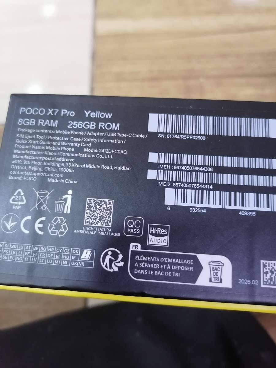 جهاز Poco x7 pro جهاز نضيف كلش كلش نضافة 99% ويا باكيت مالتة و 256 گيكا رام 8 ويا شاحنة بلادي مالتة و فقط مراوسة ويا جهاز ايفون 13 برو ماكس و انطي فرق و تحياتي للجميع 🤍


**إذا كنت صاحب هذا الإعلان وتريد حذفه لأي سبب، رجاءا أرسل رسالة إلى الدعم الفني**