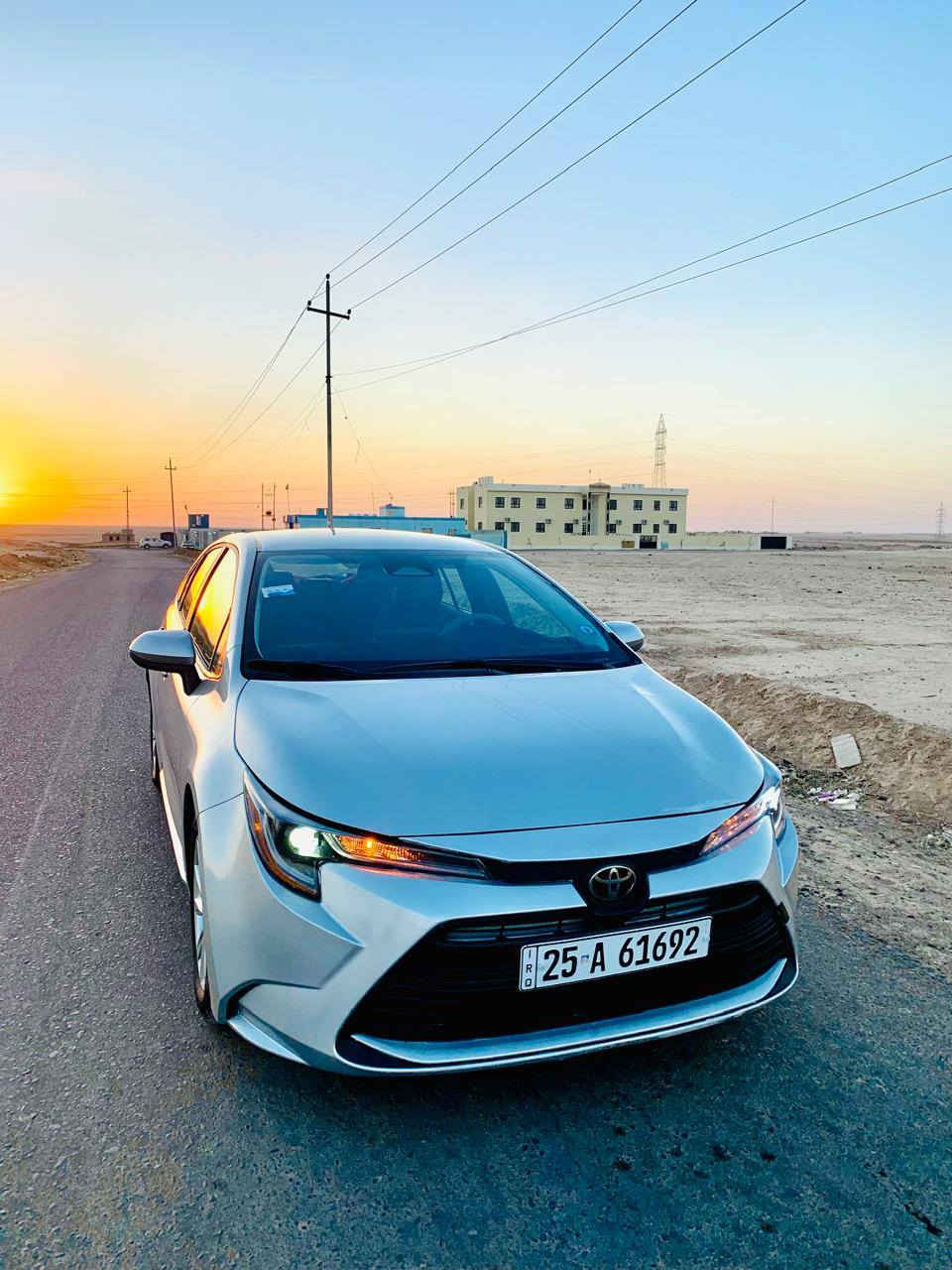 السلام عليكم
كورلا للبيع 
موديل2024
LEليمتد 
بصمه رادار تحديد مسار كلشي شغال 
السياره كلين فقط بارد براس البنيد 
لون سلفر ويل كب داخل اسود رقم كركوك دولي  
الاتصال على الرقم***********
