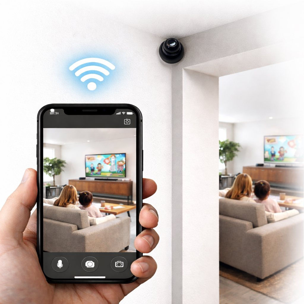 كاميرا مراقبة WiFi صغيرة HD مع تطبيق Z-IOT CAM
كاميرا فيديو تعمل بالكهرباء عالية الدقة تعمل عبر الواي فاي، تُستخدم بسهولة من خلال تطبيق الهاتف لمتابعة الفيديو مباشرة.

• تدعم الاتصال عبر WiFi لعرض الفيديو على الهاتف

• تصوير فيديو بجودة HD

• تعمل مع تطبيق Z-IOT CAM للتحكم والمتابعة

• إمكانية الاتصال المباشر عبر نقطة اتصال (Hotspot) الخاصة بالجهاز

• تصميم صغير وسهل الاستخدام

• تحتوي على وظائف تصوير وفيديو

• نوع المنتج: كاميرا WiFi
• جودة الفيديو: HD Video Camera
• التطبيق: Z-IOT CAM
• الاتصال: WiFi / Hotspot (ZIOT)
• الأزرار: تشغيل / إيقاف / إعادة ضبط (Reset)
• المؤشرات: ضوء أحمر وأزرق لحالة التشغيل

محتويات العلبة:
• كاميرا WiFi
• كتيب تعليمات
• بطاقة QR لتحميل التطبيق


**إذا كنت صاحب هذا الإعلان وتريد حذفه لأي سبب، رجاءا أرسل رسالة إلى الدعم الفني**