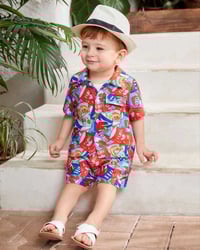 تراك قطعتين • قماش صيفي • مقاس سنة ونص