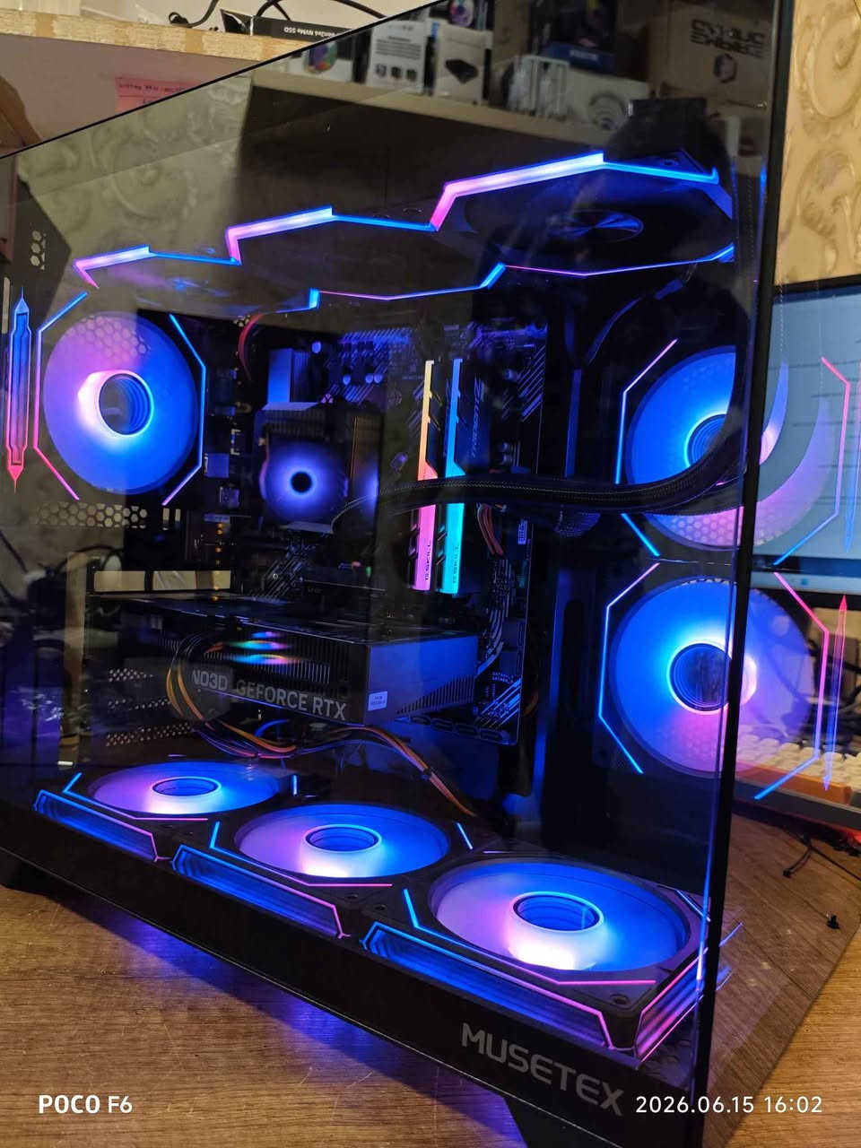CPU: RYZEN 5 5500
COOLER: ASTROSHEL V2 360M BLACK
MB: ASUS PRIME B450M-A II
RAM: 2X8 16GB 3600MHZ G.SKILL
STORAGE: NVME 1T LEXAR
GPU: RTX 5050 8G INNO3D
POWER: 700W 80 PLUS
CAVAR: MUSETEX X6 FAN ARGB

سعری: 770$ گەیاندن بەردەستە.... أربيل, العراق


**إذا كنت صاحب هذا الإعلان وتريد حذفه لأي سبب، رجاءا أرسل رسالة إلى الدعم الفني**