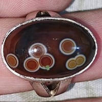 محبس سليماني • احمر ٧ اعيون • فضة عراقية