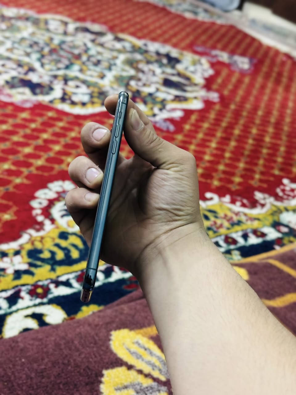 ايفون 11 برو ماكس
ذاكرة:256 بطارية:96 دبل سيم 
جديد طك وما مفتوح شرط ضد المي حاسبه نورمال
السعر:370وبي مجال بسيط
***********
***********
