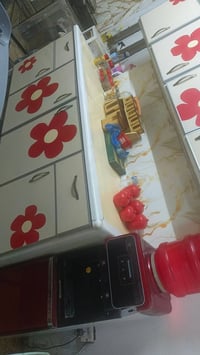 كاونتر مترين • مغسلة مترونص • لون سماوي