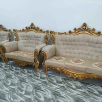 طقم ١٠ مقاعد • طبلات وكوشات • زوليه حرير ٥×٤