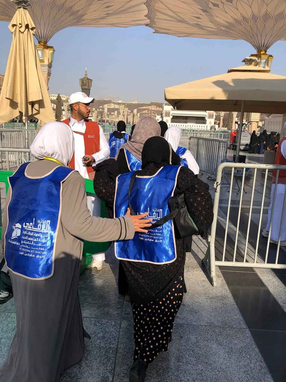 عدنا ببرامجنا المميزه  (vip )
                  عرض 
خاص على مستوى محافظة صلاح الدين 😍
      من مكتب الرفاعي فقط 😊
    للحج والعمرة - للرحلات البرية
       بإدارة : السيد براء الرفاعي
               يعلن لكم
             عن برنامج
         ( شهر شوال ) 
بسعر 

$450 بدون طعام

$550  مع الطعام 

      تفاصيل البرنامج 

5 ليالي المدينة المنورة🕌

5 ليالي  مكه المكرمة 🕋

 صافي 😊 عدا الطريق 

                  باص vip 🚌  
نظام مقعدين بمقعد مزود بمنافد شحن وشاشات

          السكن
المدينة المنورة
         (المنطقة المركزية)

مكة المكرمة
    (محبس الجن جهة المضلات)

مميزات الرحلة 

١_أرشاد وأنشاد
٢_ المبيت في أحد مزارع حائل(مجانًا) 
٣-تقديم( وجبتين) طعام في الطريق(مجانًا) 
٤-صلاة جمعه في المدينة وجمعه في مكة
٥-هدايا لكل معتمر 
٦-الذهاب إلى المزارات( العامة) في مكة المكرمة والمدينة المنورة
٧- توفير تصريح دخول الروضة يشمل النساء والرجال
٨-ضيافة الطريق المستمره و المتنوعة (مجاناً)
٩- الطعام يكون غداء مع عشاء (بوفي) 

ملاحظة 🟢
في حال طلب غرفة ثنائية أو ثلاثيه يتم دفع فرق حسب سعر البرنامج

 يرجى الأسراع الأسراع  🏃🏃بتسليم الجواز مع صورة شخصية خلفيه بيضاء  مع المبلغ لضمان المقعد ولعدم تأخير الفيزة بسبب توقف  أصدار التأشيرةعلى أي لحظه علماً  (المقاعد محدودة) 😊

ستكون الرحلة 

بقيادة م. المكتب  (السيد براء الرفاعي)

للأستفسار والحجز
***********📞
***********📞
***********📞

المقر الرئيسي _ تكريت _ قرب جسر تكريت
