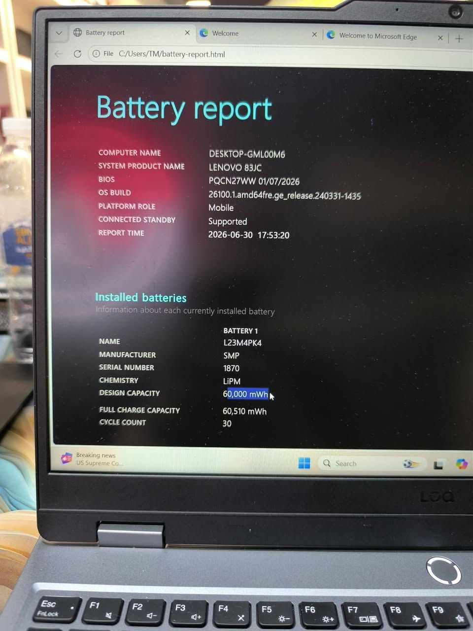 للبيع lenovo Loq 5
للتواصل خاص


**إذا كنت صاحب هذا الإعلان وتريد حذفه لأي سبب، رجاءا أرسل رسالة إلى الدعم الفني**