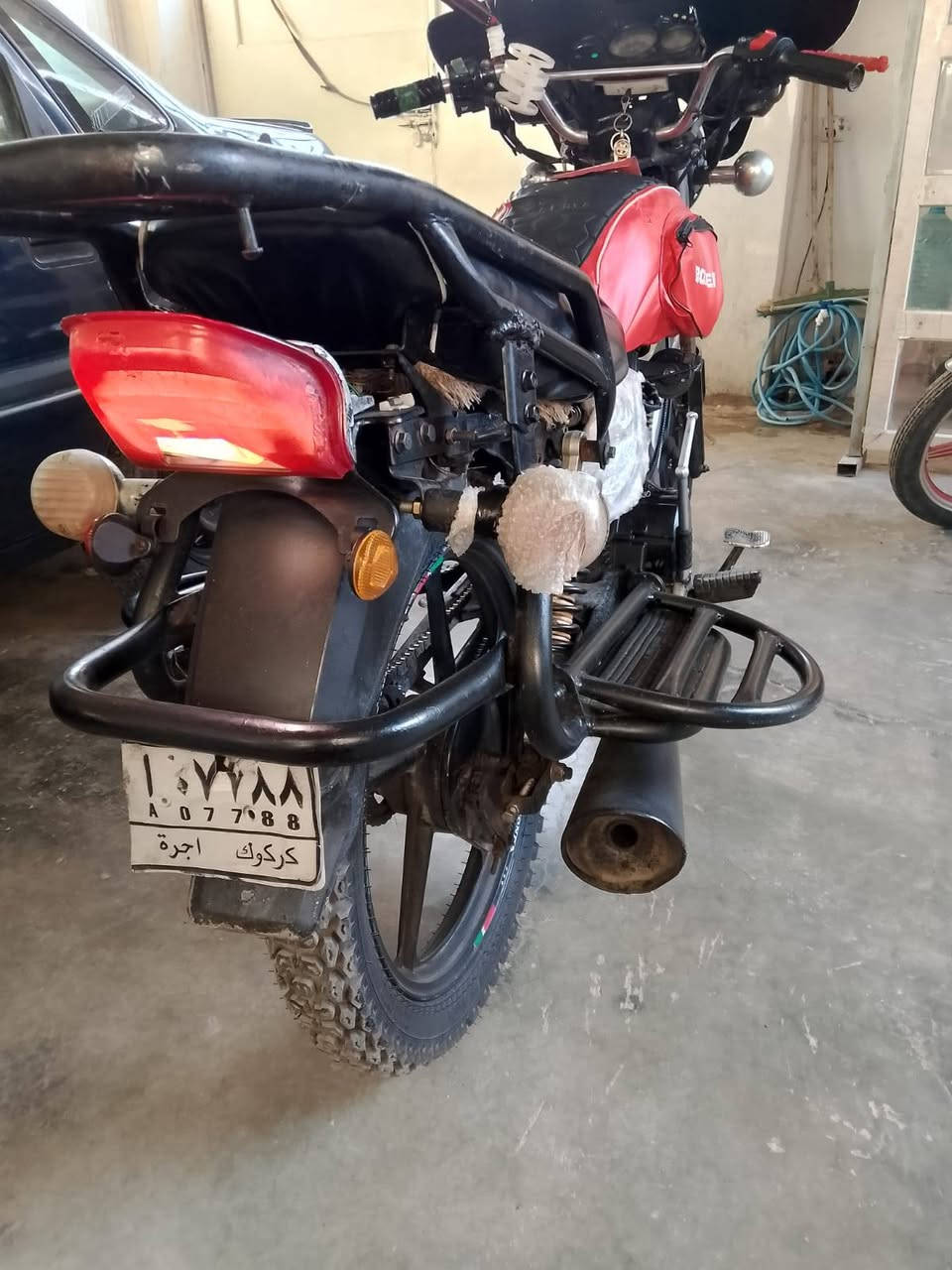 سلام عليكم 
للبيع دراجه دايون اقرء المنشور زين اخي الكريم 
دراجه نكره سلف شغال كهربائيات كلها شغال لايت شغال بك لايت شغال اشاير شغال هورن انبثري كلها شغال تاير خلفي تاير امامي جديد للبيع او مراوس حسب القناعه مكاني كركوك هذا رقمي ***********
