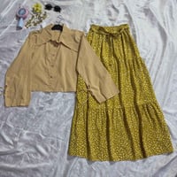 اوتفت صيفي • قميص S,M,L,XL • تنوره ١٠٠سم