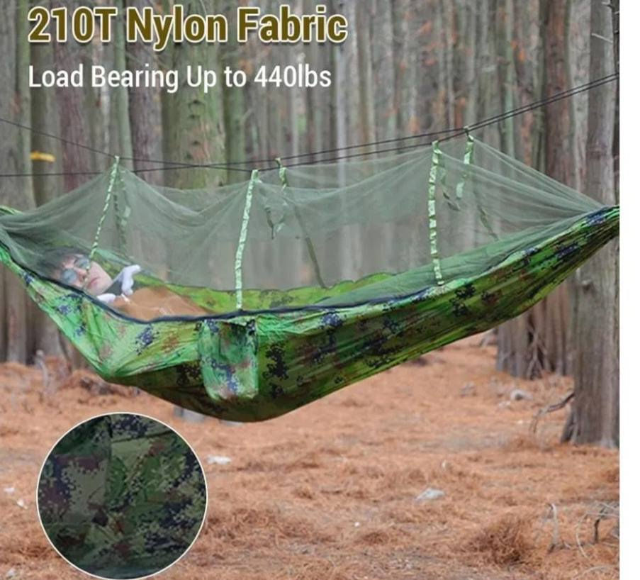 السعر ب 15 الف 🪂
أرجوحة تخييم مزدوجة (لشخصين) مع شبكة ناموسية مدمجة. 🏕️🌲🌴
مصنوعة من قماش مظلة نايلون قوي وخفيف الوزن.
يمكن أن تحمل ما يصل إلى (حوالي 275 كيلو ).
تأتي بألوان مموهة وأزرق وأخضر.
تتضمن أحزمة وحقيبة حمل لسهولة النقل.


**إذا كنت صاحب هذا الإعلان وتريد حذفه لأي سبب، رجاءا أرسل رسالة إلى الدعم الفني**