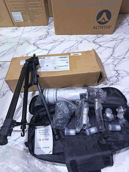 السلام عليكم تلسكوب F400 70M. بعده بلكارتون وبلجيس غير ميتخدم والستان طويل ويطبك. مع كامل ملحقاته وعدساته. السعر 95 واكو توصيل الئ كل العراق ***********
