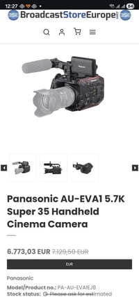 كامرا باناسونك سينمائية (Panasonic EVA1 ) الكامرا عدادها صفر 🔥 وسعر ال...