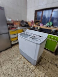 غسالة حجم جبير • تغسل بطانيات • البيبان مابيها