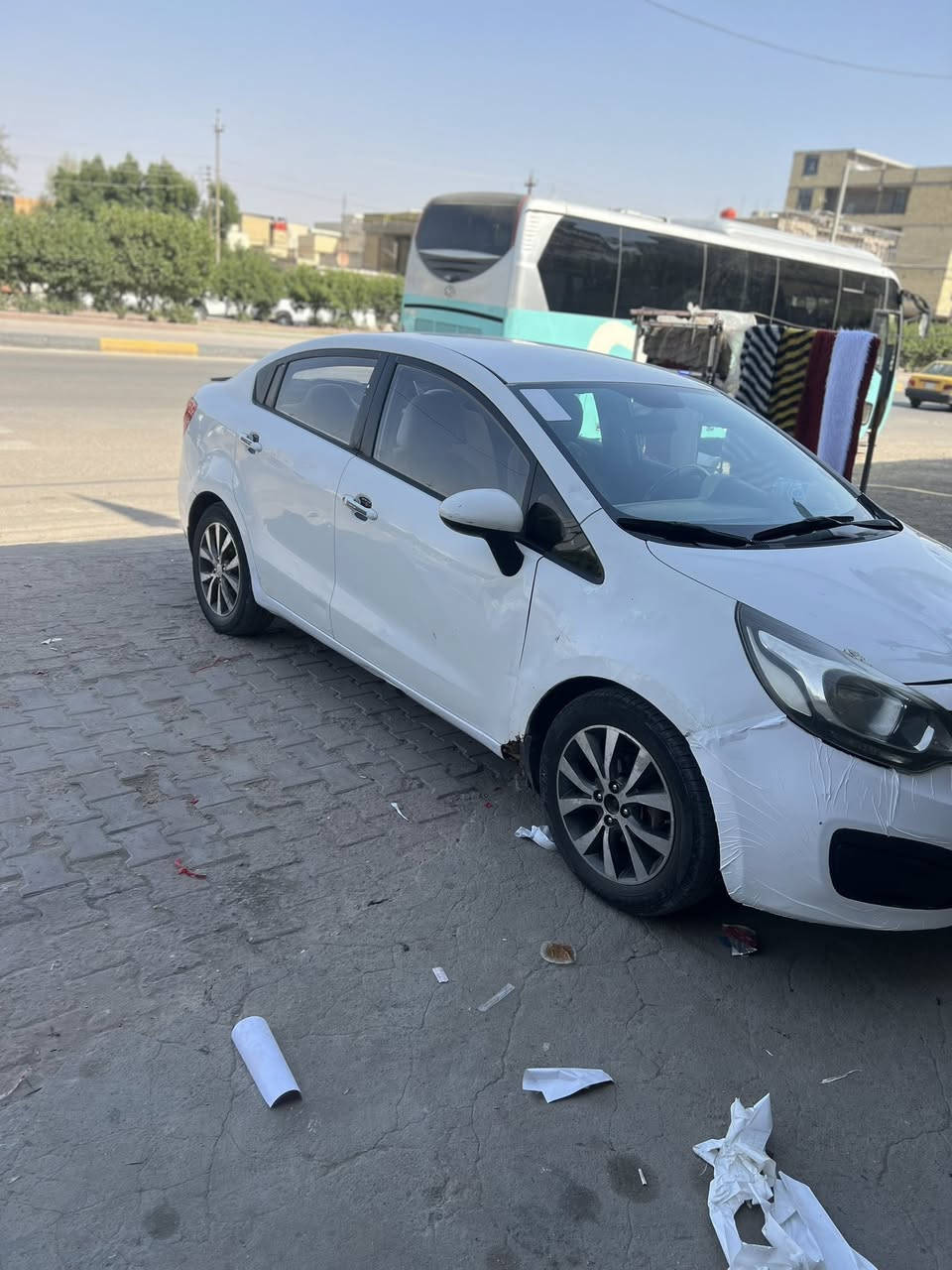 السلام عليكم Kia ريو مديل 2012 خليجي رقم بصرة حرة مكينه وكير خير من الله حدادية جديدة كلها مبدله البدي شوف العين 
السعر 72 وبيه مجال 
للتواصل ع الرقم ***********
