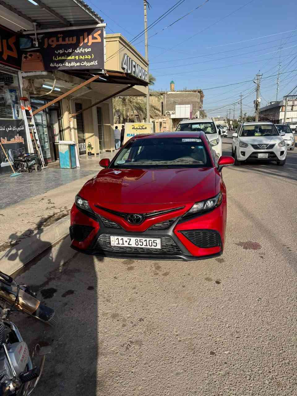 كامري 2023 فئة SEمواصفاتهه معروفة بغداد تحويل ثاني يوم ضررهه بسيط كما موضح بالصور السعر 230 وبيهه مجال وللتفاصيل أكثر الأتصال بالرقم ‏‪***********‬‏
