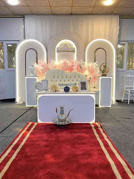 مكتب سجادالزهيري تجهيز كافة المناسبات 
مناسبتك قريبة (بالبيت او بالمزرعة ) كل الي عليك تتواصل ويانه
ونجهزك كل هاي التفاصيل 👇👇👇 
1-كوشة حسب الصورة الي تختارها 
2- كراسي 🪑 حسب الطلب وحسب العدد الي تختاره  - عقد مطبوع باسماء العرسان 
3-:سماعات dj 🎤🔊 لأحياء الحفلة 
4/مبردات/طبلات/ميوزه/جادر/جدوره/طباخ
5/يوجد كادرطبخ👨‍🍳
6/يوجدكادر نسائي دي جي
كل هاي التفاصيل متوفره بانسب الاسعار كل الي عليك تتواصل ويانه وتحجز ارسل موقعك وتوصلك كل هاي التفاصيل 👆
اتصال + واتساب 👇
***********سجاد
‭0772 775 3352‬حمودي
خدمة توصيل الطلبات كافة مناطق بغداد فقط🚚
