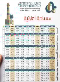 امساكيات رمضانية • طباعة شعار • الموصل