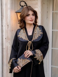 عباية اماراتي • حرير أصلي • شغل يدوي