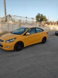 البيع اكسنت12 خليجي مكفوله محرك 1600 بسمي رقم انكليزي مصفره هيئته وغرا...