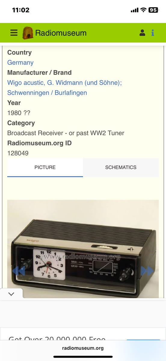 للبيع راديو ابو ساعة الماني منشأ سنة صنع 1980 يعمل على كهرباء وبطارية يوجد توصيل كل العراق لا ارد على تعليقات


**إذا كنت صاحب هذا الإعلان وتريد حذفه لأي سبب، رجاءا أرسل رسالة إلى الدعم الفني**