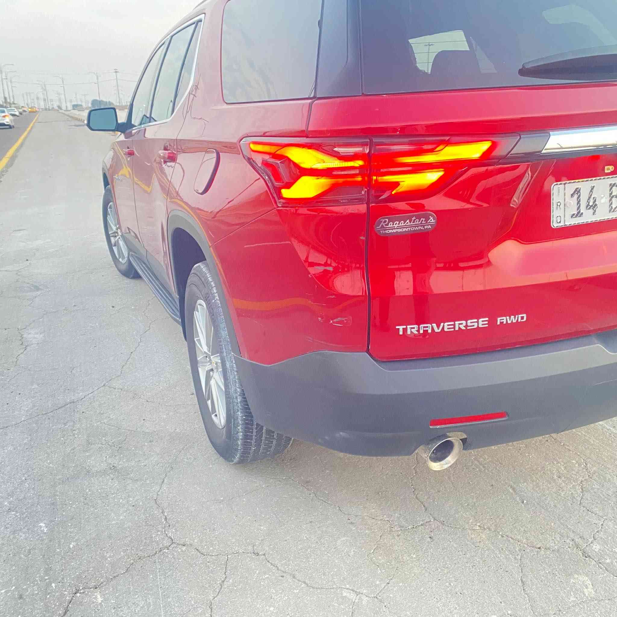 شوفرليت ترافرس

- موديل 2023

- فئةLT

السعر25000. $

بيها مجال قليل لشراي 

-رقم بصره باسمي تحويل ثاني يوم
- محرك 6 سلندر 3600 VVT 

- كير 9 نمر 

- عداد المسافة  28700ml 

- 7 راكب  

-كشنات جلد منفصل 

- تبريد مركزي منفصل 

- كشنات تدفىه  فول كهرباء 

- رادارات امامي خلفي جانبي وميزة رادار اشخاص 

- اشاير بالمري مع حساسات نقاط العمياء 
- ⁠
- نظام ابل كار بلي واندرويد 

كامرة خلفية  دواره

- جنطة كهرباء التحكم بفتح الجنطة جزئي او كلي 

- شاشة اعطال وقياس الاطارات وضغط زيت المحرك ونسبة جودة الزيت و مسافة العداد المؤقت لزيت المحرك وميزة التصفير يدوي سهل جدا

- قياس امبيرية البطارية
- ⁠
- شحن واير لس 

- نظام يو اس بي موزع على جميع الاماكن بالدشبول ولصف الثاني للكشنات و لصف الثالث ايضن 

- مكان هوك بلاد اصل مع فتحة بالدعامية الخلفية اصل قابلة للفتح او الغلق 

- تحديد مسار و مانع انزلاق و نظام السير على الثلوج و نظام المنحدرات 

- حساسات امامي خلفي جانبي مع منبه صوت وعلامات بالشاشة

- السيارة.مابيها اي نقص

- السيارة بصمة مع 4 بصمات ابواب 

- فول تحكم ستيرن 

الحادث مدكر وبنيد مبدلات جدد مثل ما موضح بالصور 

العنوان بصره الزبير
لاستفسار
***********
