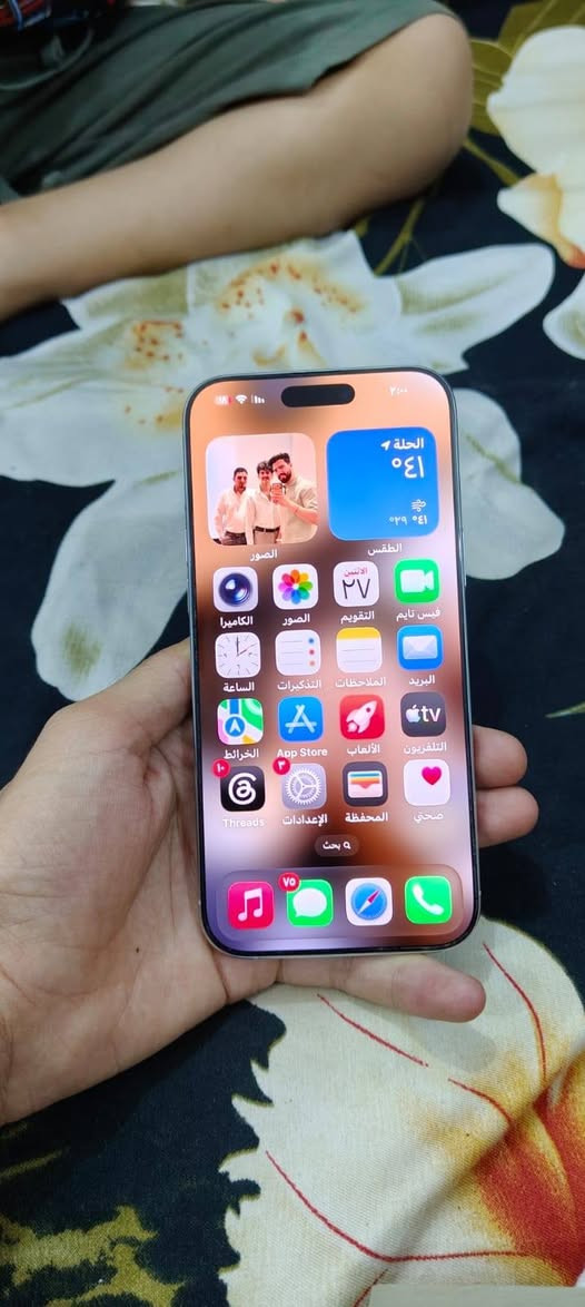 .
‏16 pro max
الذاكره 256 النضافة 98 % بدون اي ملحقات 
موجود بالحله السعر مليون و200
***********
