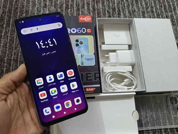 هيرو 60c
شاشة بحجم 6.8 منحنية قليل

ذاكرة 64 كيكا

بطارية 5000 الاف ملي امبير

جديد نظافة 100%100
ملحقات كاملة غير مستخدمة 
السعر 110 الشراي يتصل 
*********** عمارة
