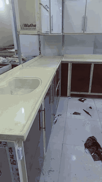 كاونتر تسكام مستعمل مبطن مرمر ٦امتار بالحمزه الشرقي حي الحسين ***********واتساب
