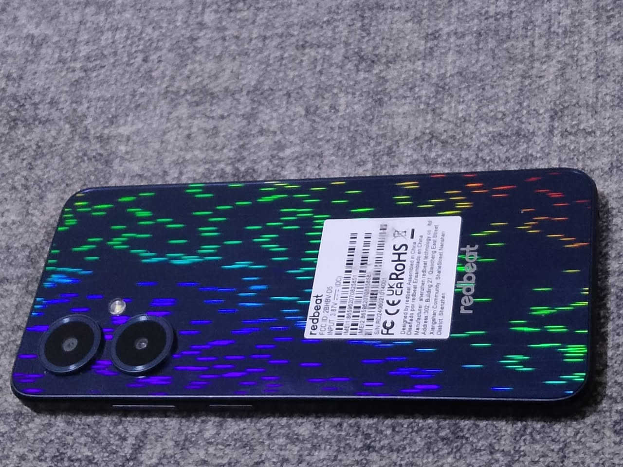 السلام عليكم .....
موبايل بهذا الشكل من شركة redbeat 
 اسم الموديل.. redbeat D5  موبايل اخو الجديد نظيف جدا مع ملحقاته 
كارتون+ كيبل شاحن تايب سي +حافظه 
اصدار اندرويد 14
ذاكرة 128
رام 3 + 6 يعني 9
سعره 75 الف نهايته 
مكاني بعقوبة التحرير


**إذا كنت صاحب هذا الإعلان وتريد حذفه لأي سبب، رجاءا أرسل رسالة إلى الدعم الفني**