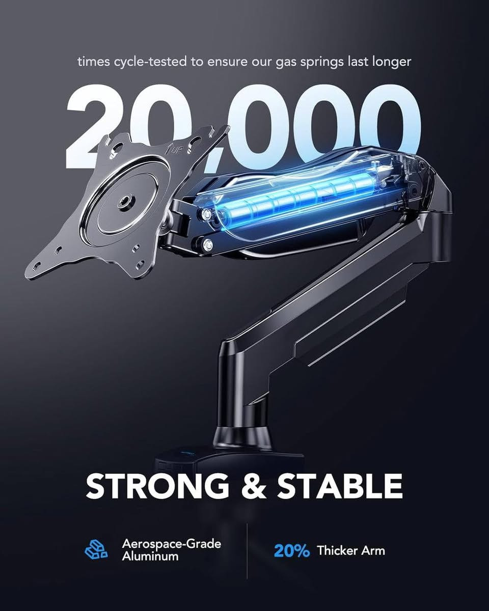سوينالكم عرض خاص بمناسبة العطلة 🥳

ستاند مونتر  هايدروليكي 
HAUNUO HNSS6
من اجود انواع الـ gas spring

-يدعم شاشات من 13 الى 32 انج بوزن 9 كيلو
-عمر افتراضي 20 الف التفافة
-يدور 360 درجة ويحتوي كيبل مانجمنت
-يجيك mount clip يعني يدعم اغلب المكاتب وطاولات الكيمنك

متوفر بسعر حصري
السعر الرسمي: 75.000 ❌
سعره هسة: 35000 الف ✅ 3 قطع متبقية فقط!


**إذا كنت صاحب هذا الإعلان وتريد حذفه لأي سبب، رجاءا أرسل رسالة إلى الدعم الفني**
