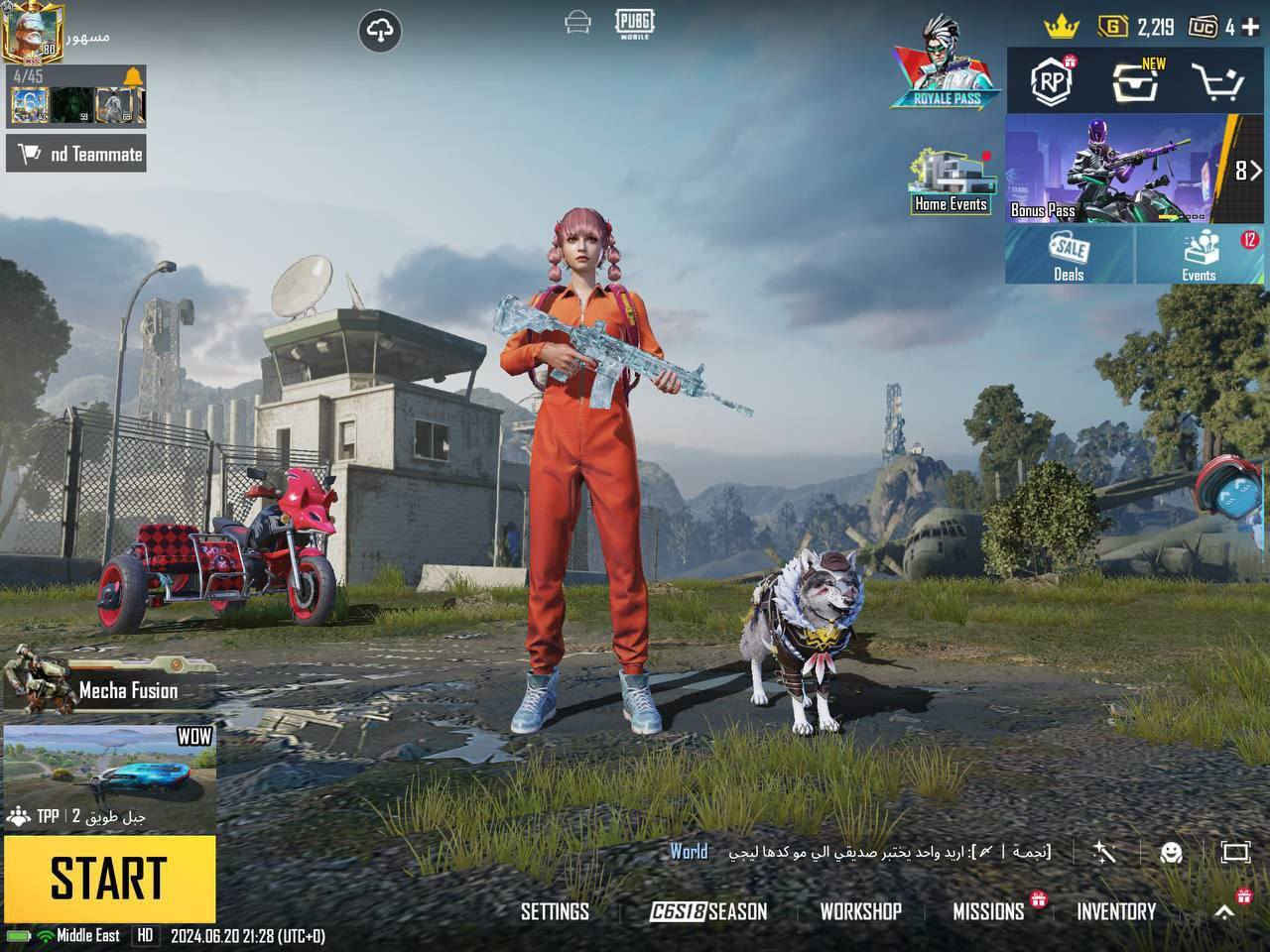 حساب بوبجي مفول
ربط رقم وتويتر يتغير 

امفور لفل 6طكه لماكس 

وياه 3مسج

اسلوب خرافي 

سعر: فقط تبديل


**إذا كنت صاحب هذا الإعلان وتريد حذفه لأي سبب، رجاءا أرسل رسالة إلى الدعم الفني**