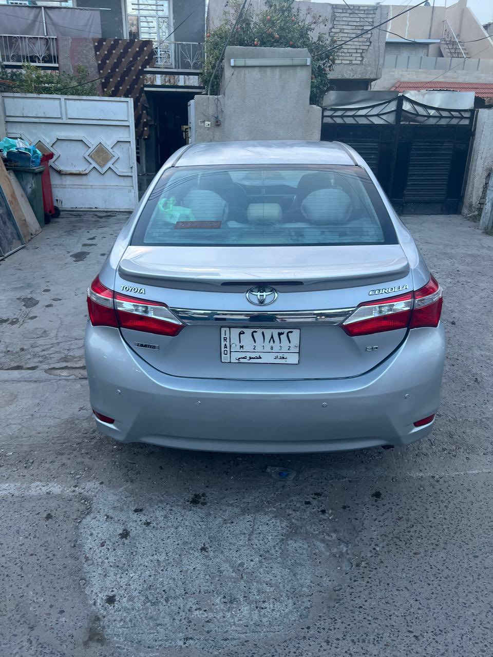 السلام عليكم
توفر كورلا خليجي للبيع 
الون:رصاصي
موديل:2014
فول موصفات
الحدث مالتها جاملخ وبنيد  
العنوان :بغداد حي جامعة
السعر:١٢٨ وبيها مجال
رقم الهاتف:***********)
