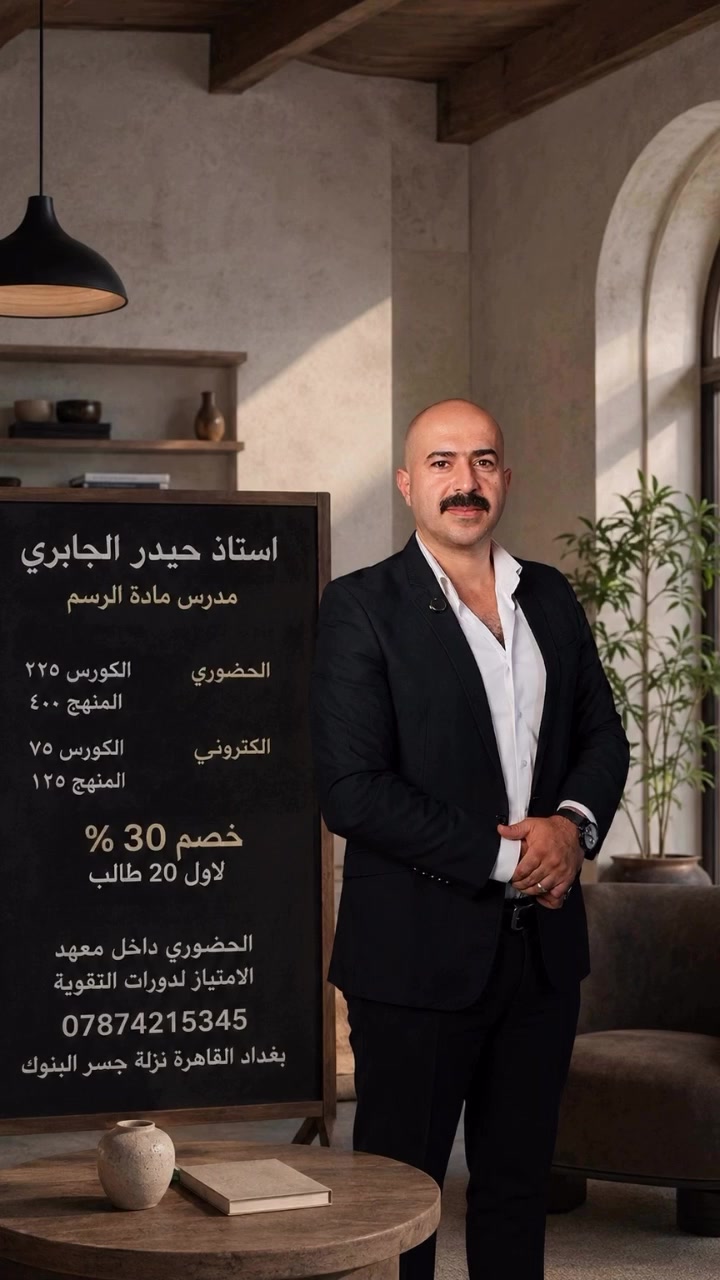 لطلبة المدارس دفعة ٢٠٢٧ 
ابواب التسجيل مفتوحة الكم ومنتضريكم بكل حب 🌸
📍بغداد القاهرة نزلة جسر البنوك #
📞***********
#دراسه #مهني #تدريس #منهج تدريس_خصوصي
