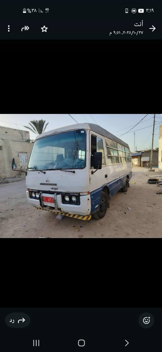 السلام عليكم كوستر روزه موديل ٨٧ محرك فيفي تي كير عادي البلاد تخم تاير جديد كهربائية كله شغال اشاير اناره داخل حلوه السعر ٤ ونص مكاني سماوة ***********
