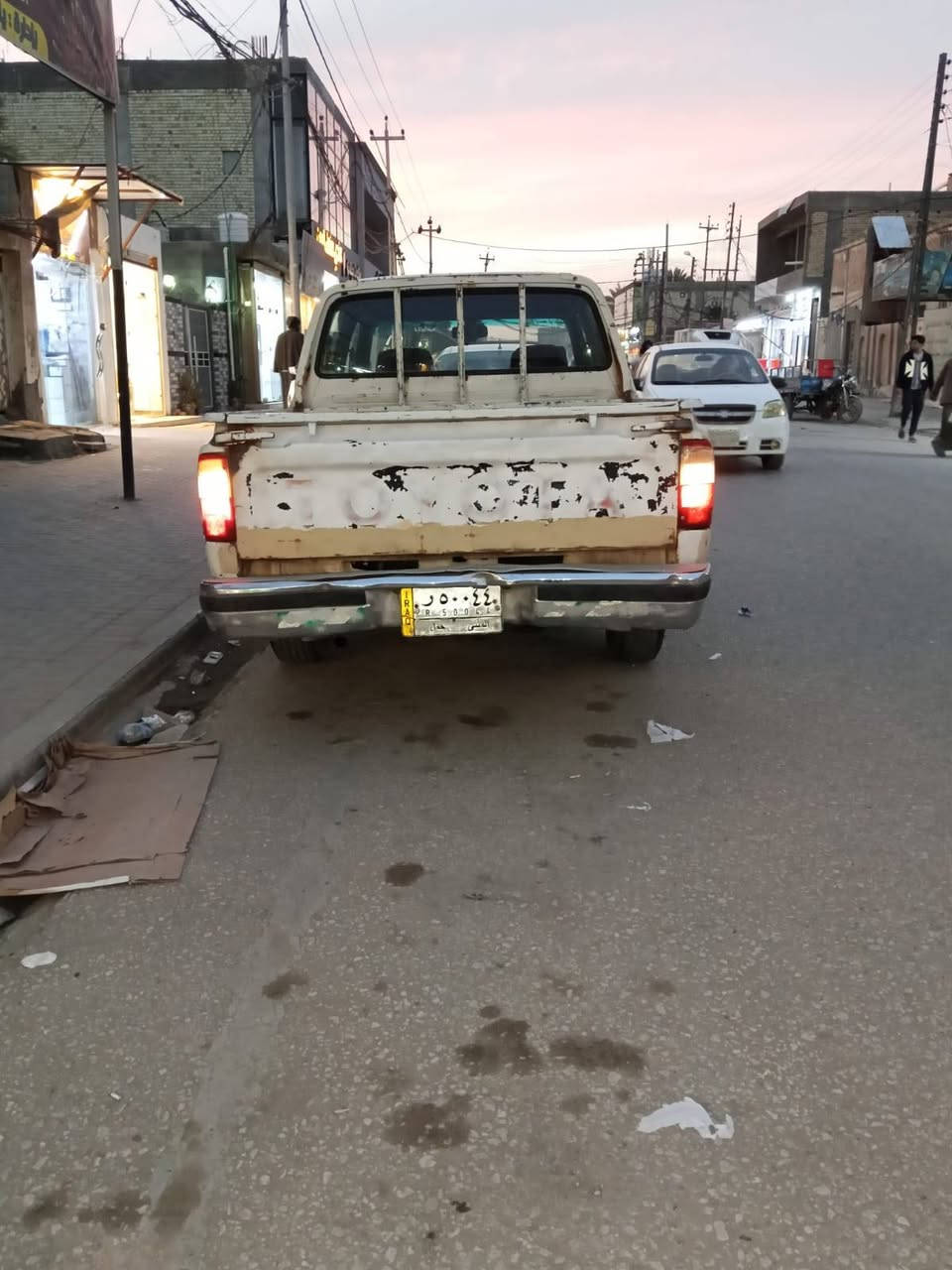 يا الله 
السلام عليكم للبيع او مراوس تيوتاا بيكم جمره موديل 98 مكفوله كفاله عامه من ضربه وصبغ وخياس كير مكينه حاويه جدد شواصي مكفولات عليه ادامه كامله السياره جاهزه برغي ما عايزه. مكاني نجف مشخاب السعر 66 قابل للتفاوض ***********
