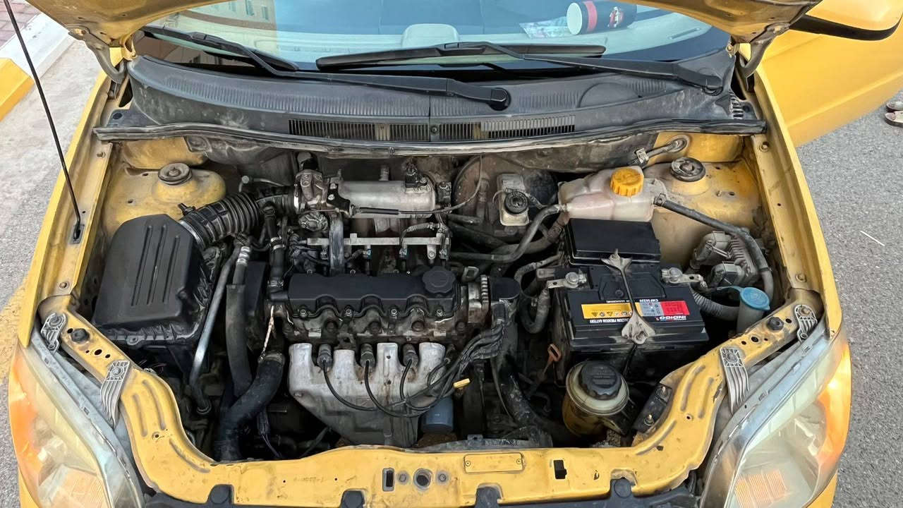 افيو ٢٠١١ تكسي صفرة
١٦٠٠ محرك
مكينة گير أوتوماتيك مكفول 
تخم تاير جديد
ماشية ١٩٠ الف 
حدادية جديدة
الشركة العامة للسيارات رقم بغداد باسمي مصفرة غرامات وهيئة  
تدفئة شغال تبريد يحتاج غاز فقط
بيها باب وجاملغ  امامي ربع صبغ وجاملغ مبدل امامي جهة السائق
التواصل مع صاحب السياره (***********)
