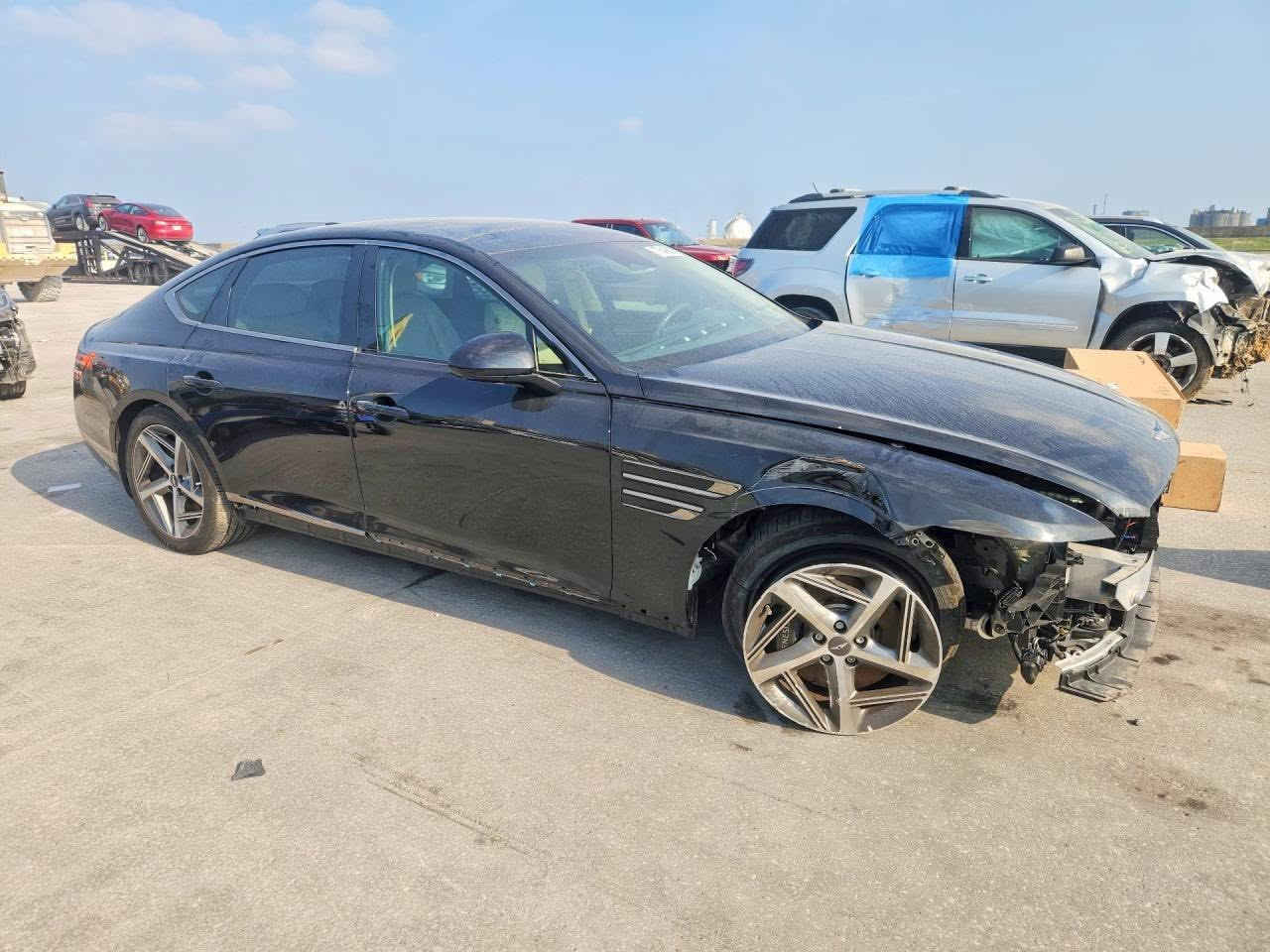 2024 GENESIS G80, SPORT PRESTIGE
بدون ايربااك حادث فقط شبر بارد بالجاملغ الايمن وموضح بالصور
والجاملغ اليسرة مفتوح والسيارة غراضه كله وياهه من امريكا اجتي 
ماشية 14 الف مايل
بصمات عدد ثنين وياها
فول مواصفات 1/1
بنوراما
خمس كامرات 360 درجة
التايرات الخلفية تتحرك مع الامامي 
الابواب شفط 
تتقدم للامام وترجع للخلف عن طريق البصمة
داخل ابيض مميز
كشن السايق مساج 
تدفئة وتبريد بالكشنات
بردات كهرباء
شفتات ستيرن
انارة داخلية متغيرة
قيادة ذاتية
خزن ميموري
نظام الترحيب عند الاقتراب
محرك 4 سلندر 2500 تيربو
اوتو بارك (تطبك بين سيارتين)
وبعد بيه هواي مواصفات
السيارة حالياً بعمان تريد ادخله شهداء او حرة بكيفك
للاستفسار زيارة شركة تاج الاسطورة للمزادات الامريكية في بغداد حي القاهرة او المنطقة الحرة شارع 20شمال
او الاتصال***********

