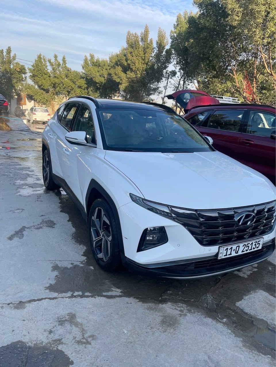 سلام عليكم توسان ٢٠٢٤ فول مواصفات توكلار  مكفوله من الصبغ ولبارد السياره رقم بغداد رقم الهاتف ***********
