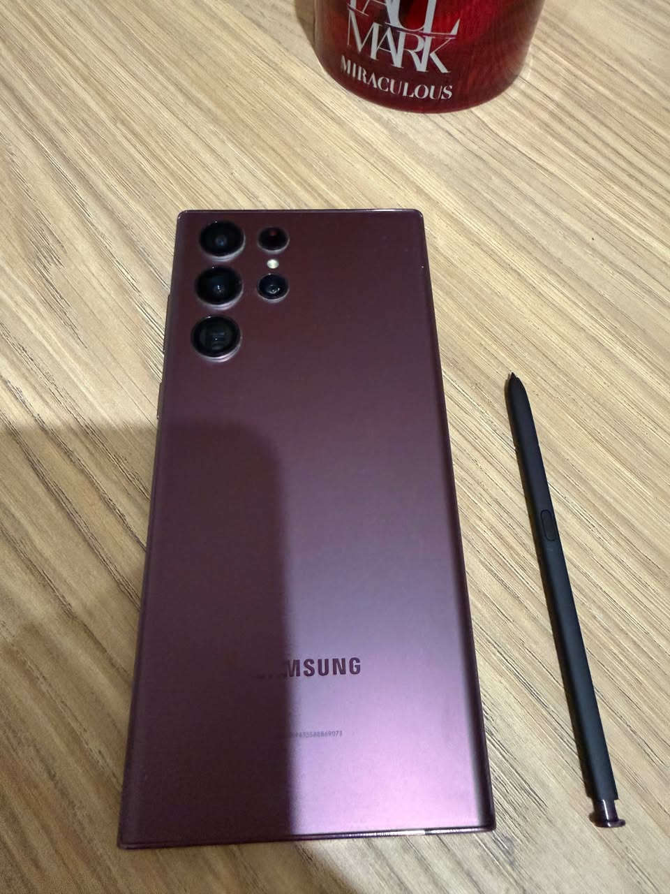 السلام عليكم samsung s22 ultra امريكي ذاكرة 512 و رام 12 مكفول كفالة عامة من كل خلل وتر بروف ما شايف وجه المصلح شرط الفحص الجهاز عملاق و معروف كامرات فول حيل نضيف السعر 580 الف و بي مجال مكاني بغداد حي الجهاد للتواصل واتساب ***********
