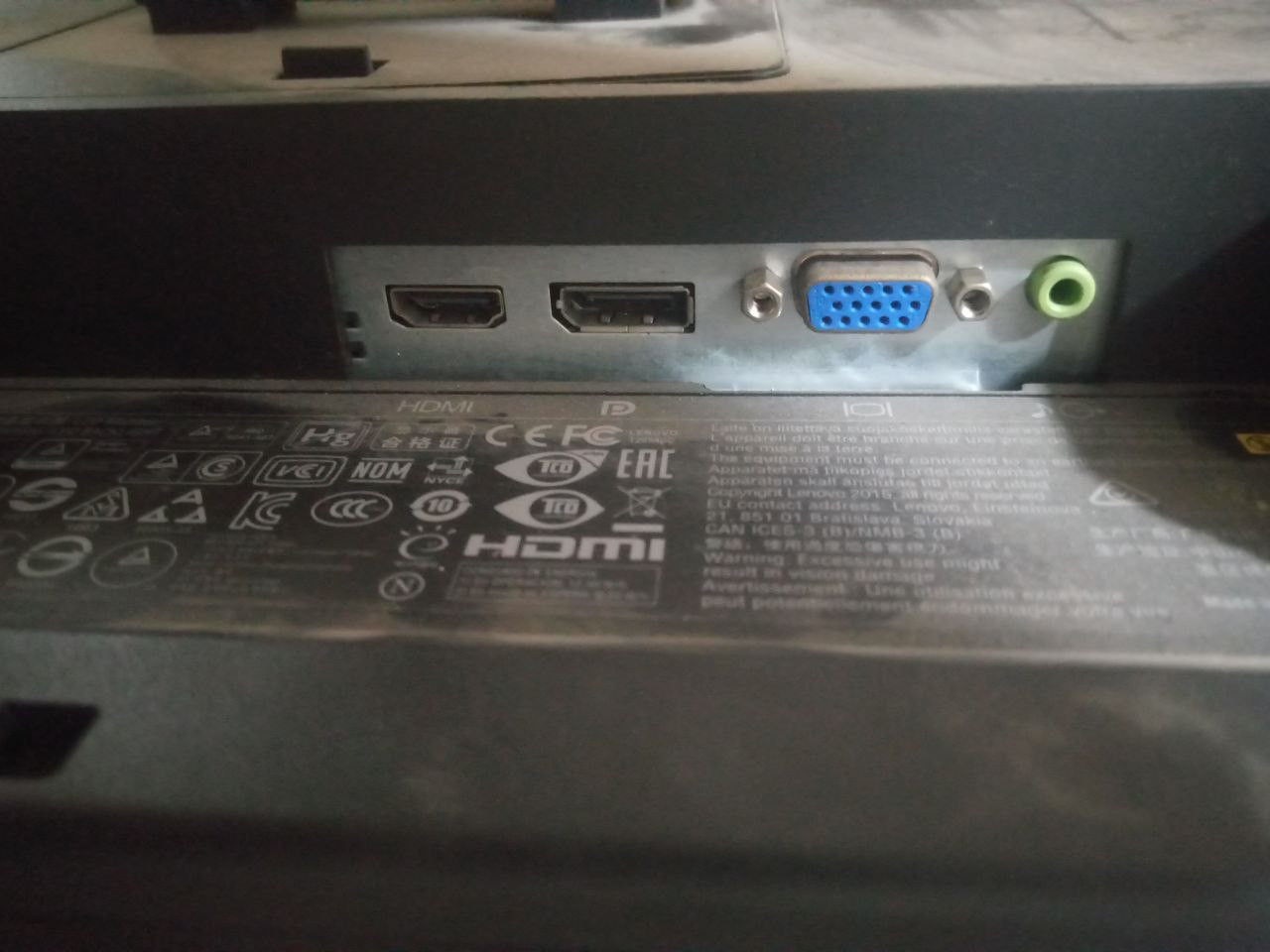 سلام عليكم 

مكان: بغداد, قريب البياع و الدورة 

شاشة Thinkvision مكتبية حجم 19.5تقريبا 
الدقة ما اتذكر شكد بالضبط بس يا اما 

1366 x 768 

او 

1440 x 900

و التردد مكتوب عالليبل 50 - 60 hz بس من تروح عالاعدادات تكدر تختار 75 hz  

هذا مالتها الشيت https://cc.cs.1worldsync.com/inlinecontent/mediaserver/test/7f4/a3e/7f4a3ed51bbd48afb6a49839c2acfc47/original.pdf

وياها كيبلاتها

السعر اخذتها قبل سنتين ب 80 الف, اكتب سعرك


**إذا كنت صاحب هذا الإعلان وتريد حذفه لأي سبب، رجاءا أرسل رسالة إلى الدعم الفني**