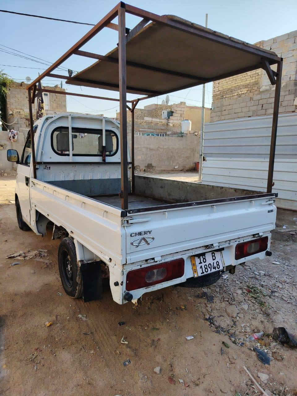 السلام عليكم سياره شيري واحد طن للبيع مديل 2011رقم بابل  نكليزي بسمي مداور شوكت متريد  هزه جديده سياره مكفوله مكينه وكير خير من الله تخم تاير جديد بيه بس البور بي صوت بس مامثر السياره حلوه احله من الصوره ترايك للبصره مامتواجد عل فيس ***********مكاني النجف بلكوفه بلعباسيه السعر 35وبيه مجال
